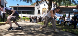 Sports games during the Buatxabalta day in Aretxabaleta