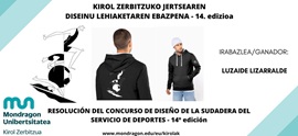 Ya tenemos el diseño ganador para la sudadera del Servicio de Deportes del próximo curso