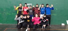 Este martes se ha jugado el torneo de pelota mano de HUHEZI