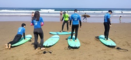 Surf course in Sopela