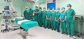 Engineering students visit operating rooms