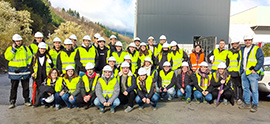 Students from the Master's Program in Industrial Engineering visited the FAGOR ARRASATE factory expansion project, accompanied by the company KREAN