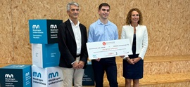 Jon Ortega recibe el Premio Ekonomistak 2025 al mejor TFG de Mondragon Unibertsitatea