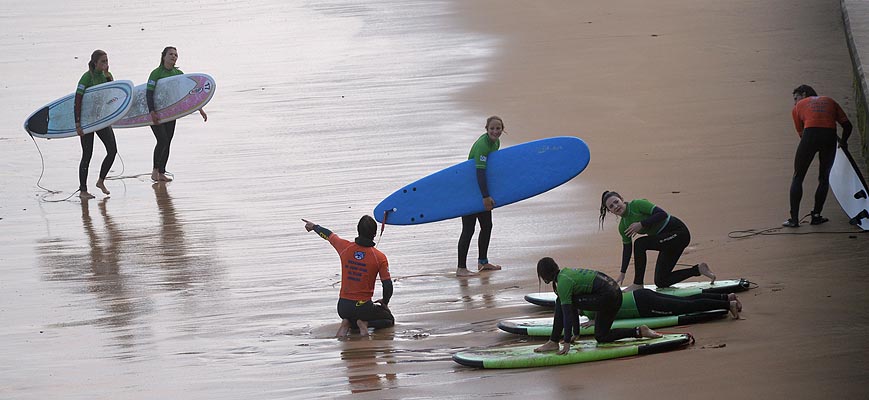 Curso de surf Zarautz